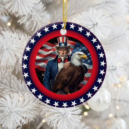 Klassiek Amerikaans patriottisme  Keramisch Ornament