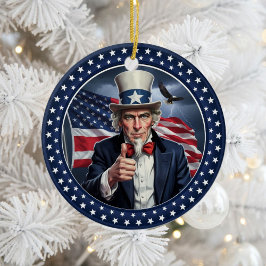 Klassiek Amerikaans patriottisme  Keramisch Ornament