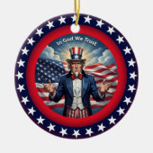 Klassiek Amerikaans patriottisme Keramisch Ornament (Voorkant)
