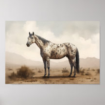 Klassiek Amerikaans Poster van Appaloosa Horse