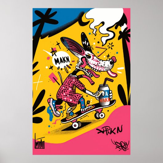 Klassiek Amerikaans Tattoo Design Poster (Voorkant)
