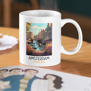 Klassiek Amsterdam Nederland Schilderij Koffiemok