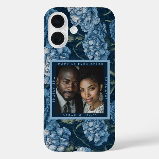 Klassiek Anjer Accent Retro Trouwen Case-Mate iPhone Case (Achterkant)