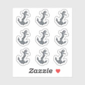 Klassiek Anker Fabulous Elegant Leuk Ocean Bruilof Sticker (Vel)