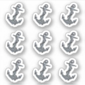 Klassiek Anker Fabulous Elegant Leuk Ocean Bruilof Sticker (Voorkant)