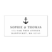 Klassiek ankeradres zelfinktende stempel (Design)