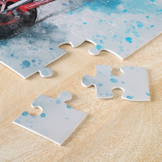 Klassiek Antiek auto schilderij | Koel Legpuzzel (Zijkant)