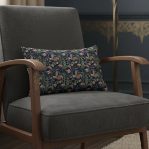 Klassiek Antiek Blauw Art Nouveau bloemmotief Accent Kussen
