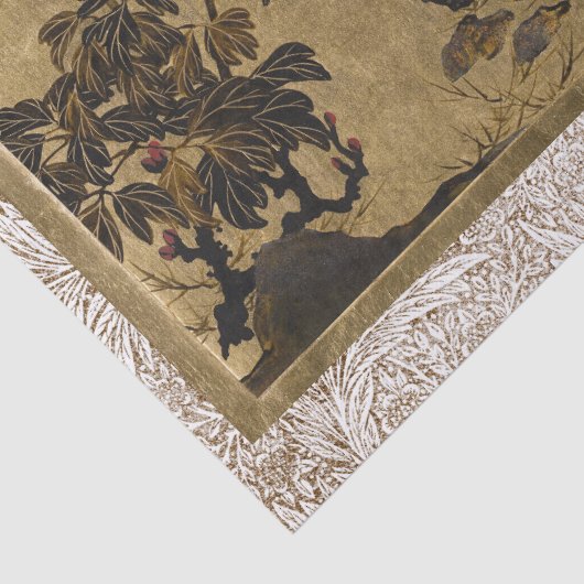 Klassiek Antiek gelakt Commode & Schermkunst Tissuepapier (Detail)