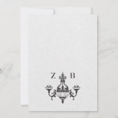 Klassiek antiek opknoping kroonluchters Decor brui Kaart (Achterkant)