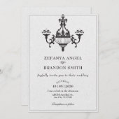 Klassiek antiek opknoping kroonluchters Decor brui Kaart (Voorkant / Achterkant)