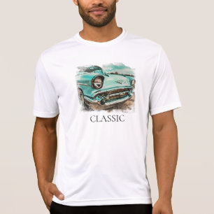 *~* Klassiek  Antiek schilderij Auto Retro T-shirt