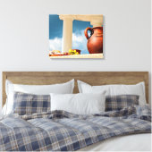 Klassiek antiek stilleven met een pitcher canvas afdruk (Insitu (Slaapkamer))