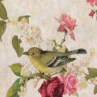 Klassiek Antiek Vogel Rozen & Bloemen