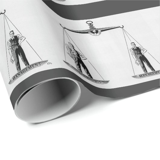 Klassiek Arbeid vs Management, Schalen van de Rech Cadeaupapier (Rol Hoek)