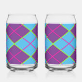 Klassiek Argyle-patroon Blikvorm Glas (Achterkant)