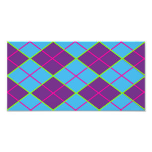 Klassiek Argyle-patroon Foto Afdruk