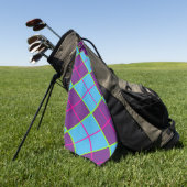 Klassiek Argyle-patroon Golfhanddoek (Groen)