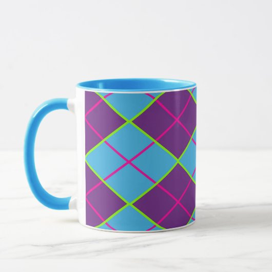 Klassiek Argyle-patroon Mok (Links)
