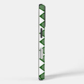 Klassiek Argylepatroon met aangepast monogram Case-Mate iPhone Case (Achterkant / Rechts)