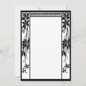 Klassiek Art Deco Bruidspaar, Verliefde Huwelijksd Kaart (Achterkant)