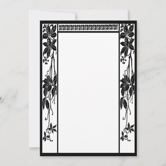 Klassiek Art Deco Bruidspaar, Verliefde Huwelijksd Kaart