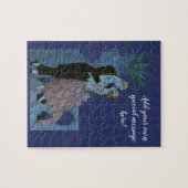 Klassiek Art Deco Bruidspaar, Verliefde Huwelijksd Legpuzzel (Horizontaal)