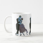 Klassiek Art Deco Echtpaar, Verliefde Huwelijksdan Koffiemok (Links)