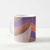 Klassiek Art Deco Jazz Pochoir Trap Patroon Koffiemok (Voorkant links)