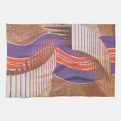 Klassiek Art Deco Jazz Pochoir Trap Patroon Theedoek (Horizontaal)