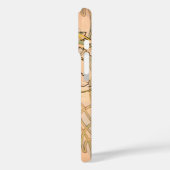 Klassiek Art Nouveau Pioenentuin Patroon van Mucha Case-Mate iPhone Case (Achterkant / Links)