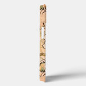 Klassiek Art Nouveau Pioenentuin Patroon van Mucha Case-Mate iPhone Case (Achterkant / Rechts)
