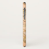 Klassiek Art Nouveau Pioenentuin Patroon van Mucha Case-Mate iPhone Case (Achterkant/links)