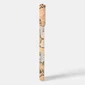 Klassiek Art Nouveau Pioenentuinpatroon van Mucha Case-Mate iPhone Case (Achterkant / Rechts)