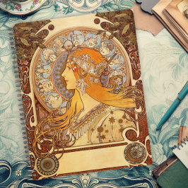 Klassiek Art Nouveau-posterontwerp Planner