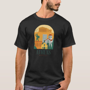 Klassiek Athene Griekenland Reizen – Parthenon T-shirt