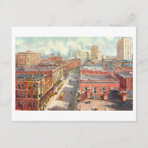 Klassiek Atlanta, Georgia, bovenaanzicht Briefkaart