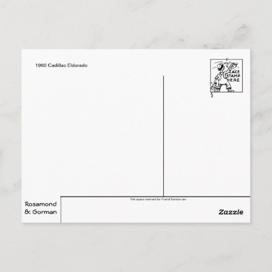 Klassiek automatisch Briefkaart (Achterkant)