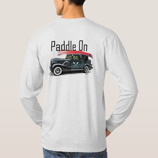 Klassiek autoontwerp - Mannen met lange basis T-shirt (Achterkant)