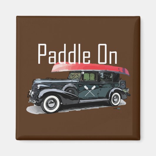 Klassiek autoontwerp - Teken magneet (Voorkant)