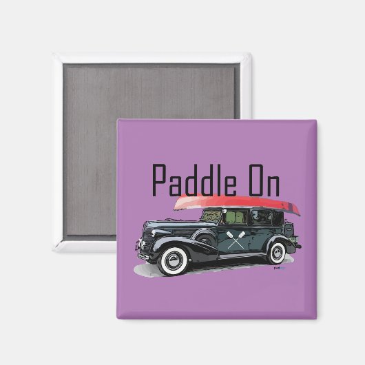 Klassiek autoontwerp - Teken magneet (Voorkant / Achterkant)