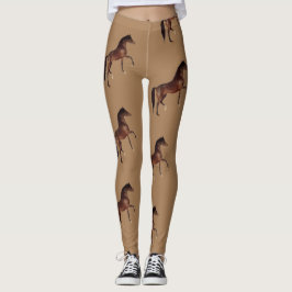 Klassiek, baai, paard draven leggings