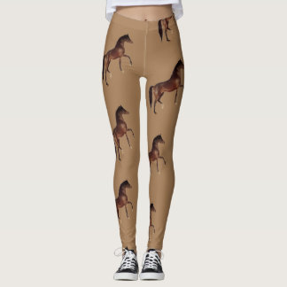 Klassiek, baai, paard draven leggings