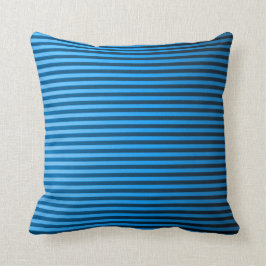 Klassiek Baby Blue Pinstripe Plush Sierkussen