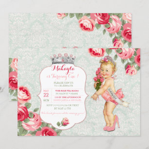 Klassiek Baby Little Miss Amerikaanse Pageant Prin Kaart