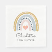 Klassiek Baby shower van Boho Rainbow Servet (Voorkant)
