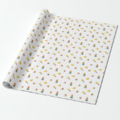 Klassiek baby speelgoed inpakpapier (Uitgerold)