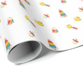 Klassiek baby speelgoed inpakpapier (Rol Hoek)