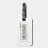 Klassiek Bagagelabel (Achterkant verticaal)