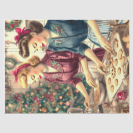 Klassiek Bakken Koekjes Kerst Dames Tissuepapier